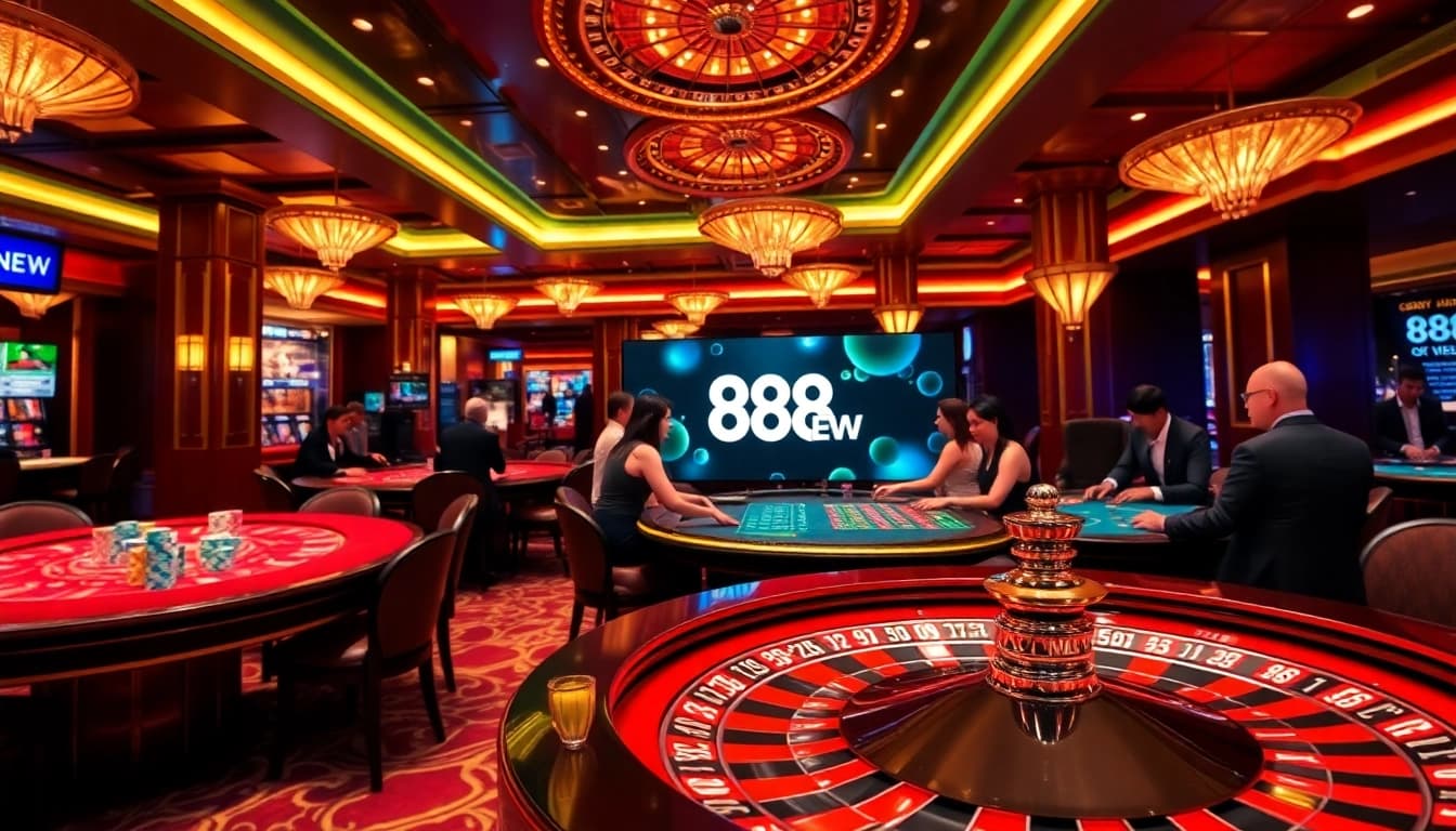 Experience thrilling action at 888NEW with vibrant casino games and lively players.