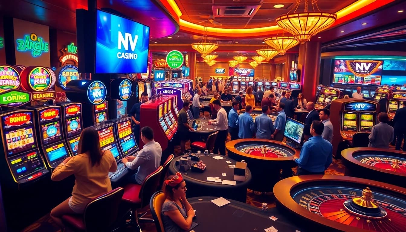 Experience the excitement of NV Casino with vibrant games, slot machines, and professional gambling action.