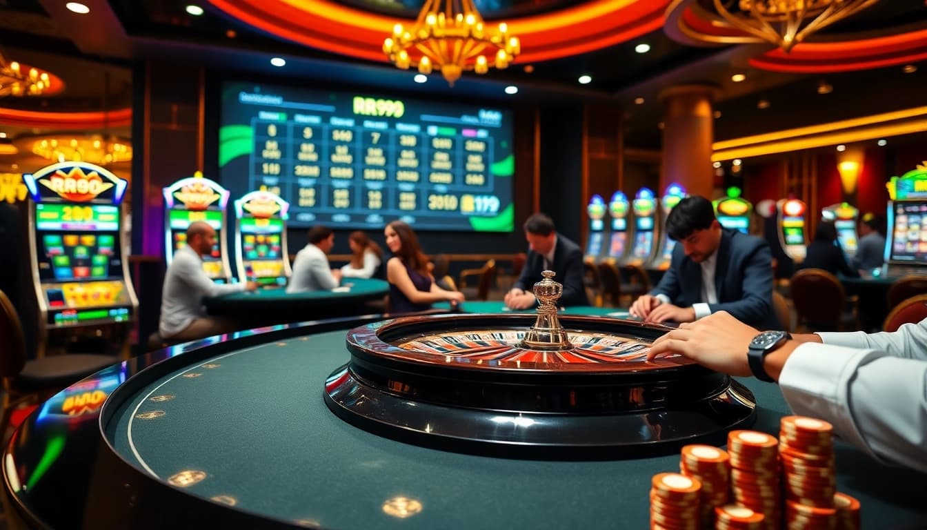 Experience the excitement of winning at RR99 online casino with vibrant gaming visuals.