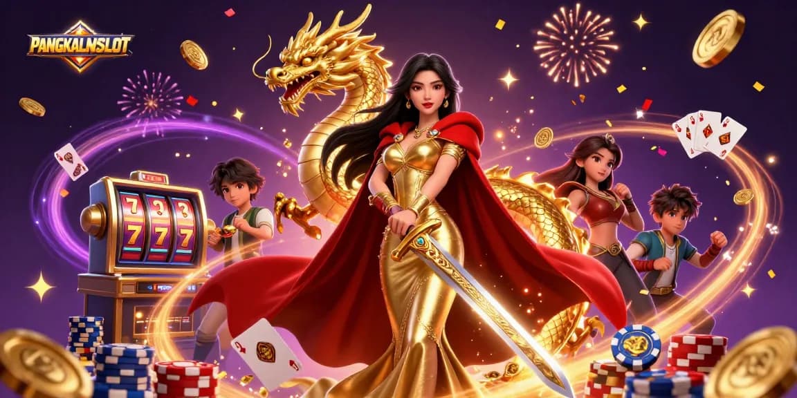 Join the excitement at PANGKALANSLOT with vibrant casino action, featuring slots and dazzling winning moments.
