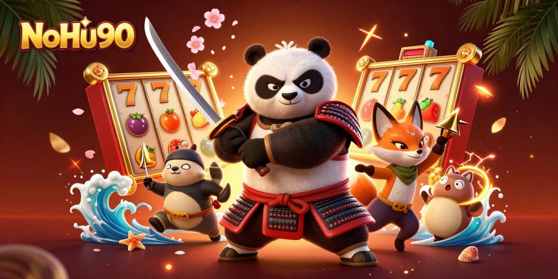 Experience thrilling gameplay with NoHu90 as characters engage in epic casino adventures.
