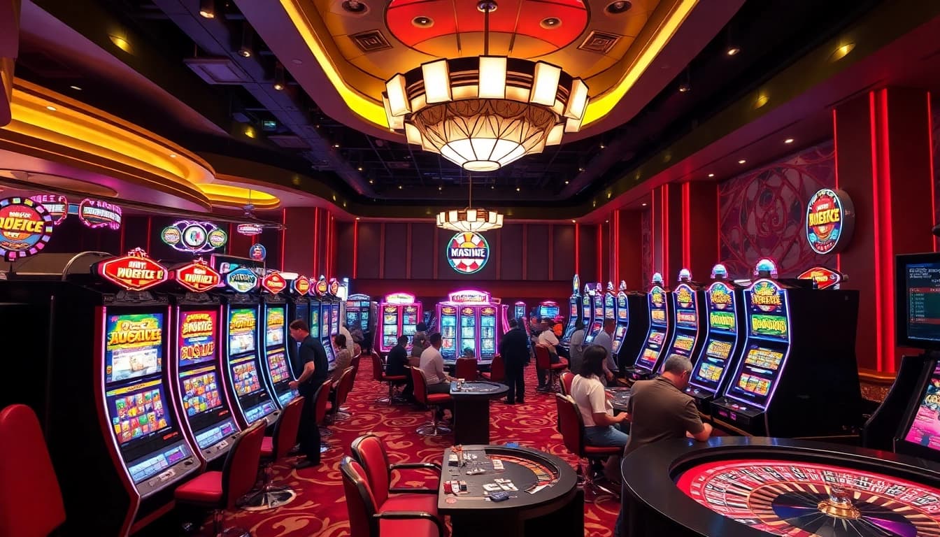 Casino bonus ohne einzahlung neu: Entdecken Sie das aufregende Spielambiente in einem luxuriösen Casino.