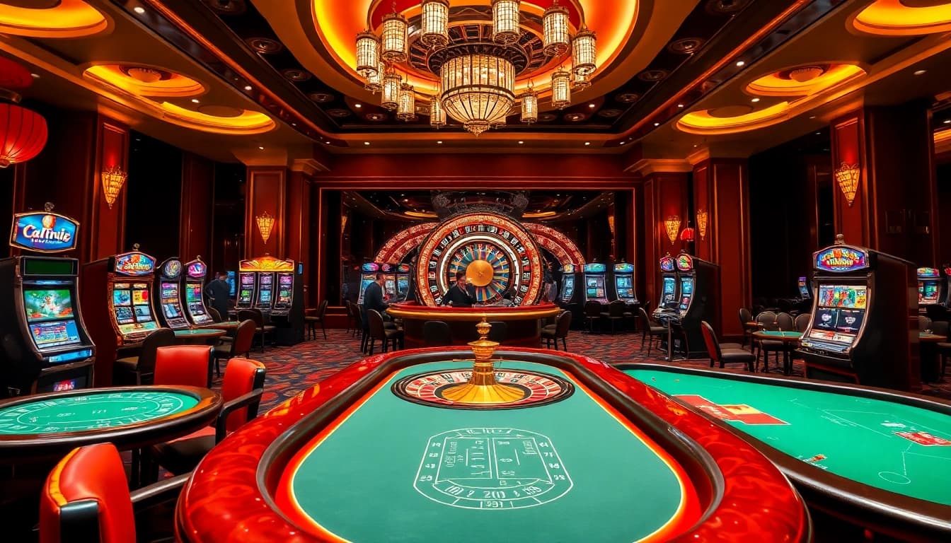 Experience the excitement of vin777 with vibrant casino tables and thrilling gaming action.