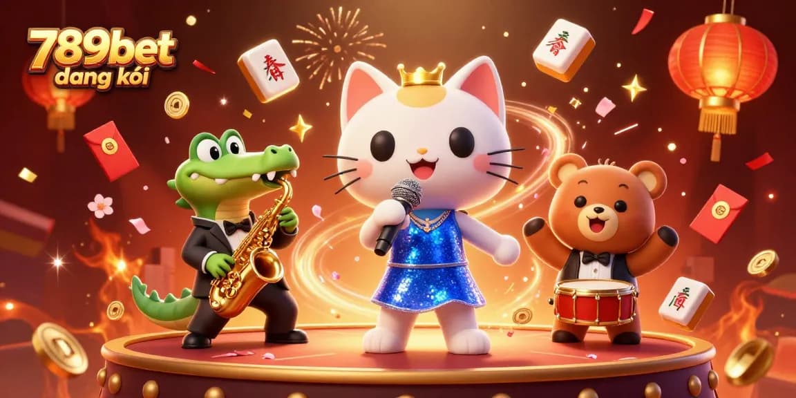 Experience 789bet đăng ký with animated casino characters in a vibrant gaming scene.
