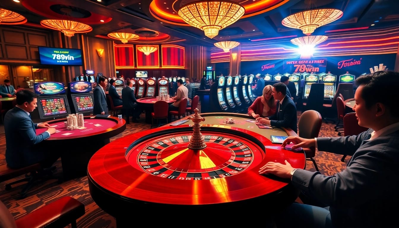Experience the excitement of gambling at 789win with lively casino gaming atmosphere.