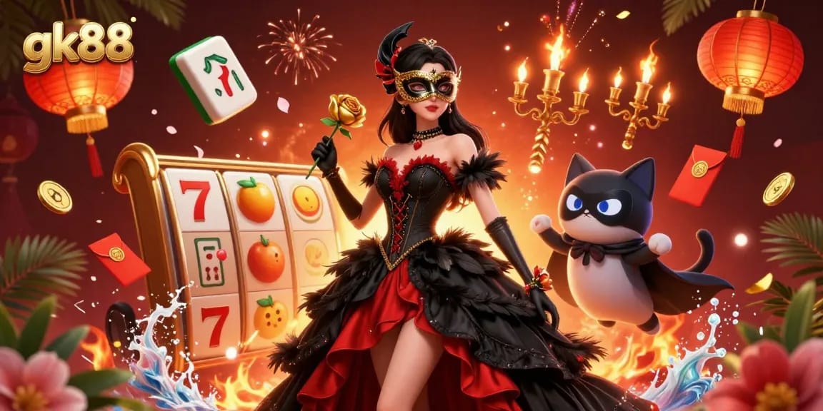 Experience thrilling games at gk88 with this vibrant casino scene that captures the excitement.