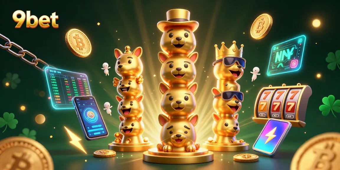 Engage with 9bet and explore thrilling slot games in an exciting casino scene.