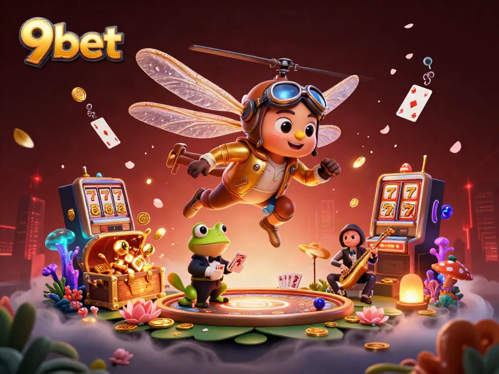 Experience exciting gaming at 9bet with thrilling animations and vibrant casino elements.