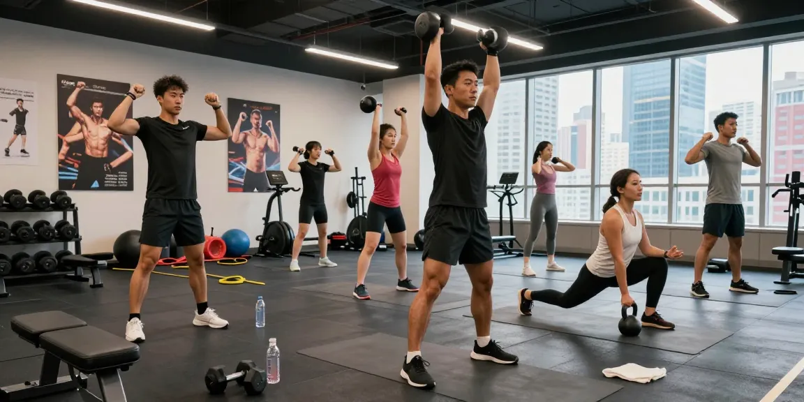 Athletes training at Anabolika Shop gym, showcasing strength and teamwork in a vibrant urban setting.