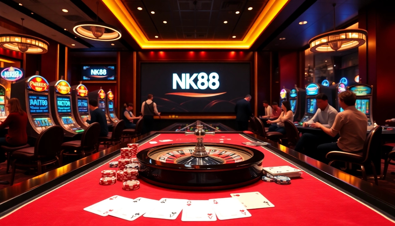 Experience the excitement of NK88 with players enjoying engaging casino games.