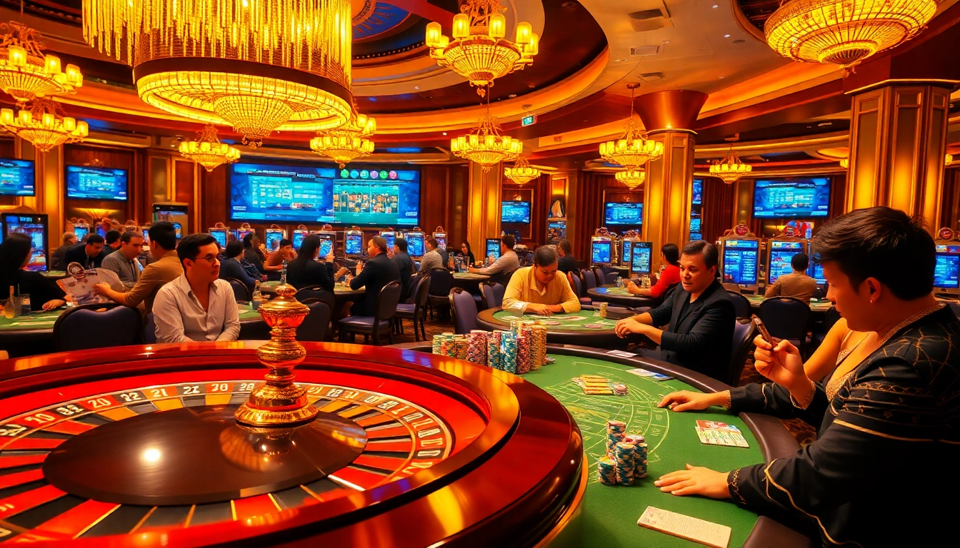 The hidden wiki 1 showcases an exciting casino environment with roulette, poker, and slot machines.