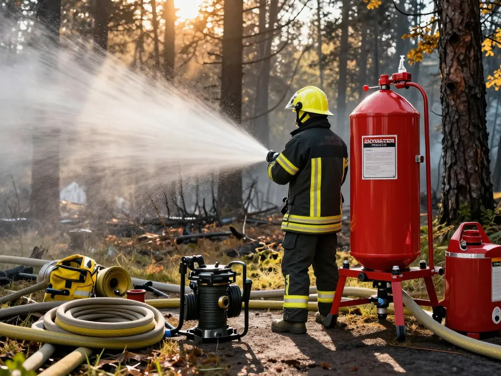 Löschwasserzisterne für Feuerwehr bereit für den Einsatz in Notfallsituationen.
