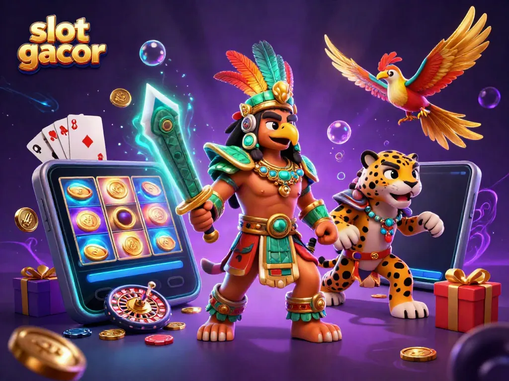Experience thrilling slot gacor adventures with vibrant characters and dynamic gaming elements.