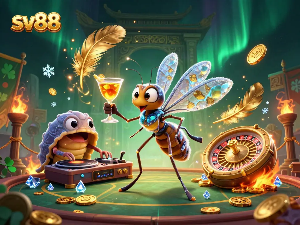 Engage in thrilling sv88 casino action with vibrant characters and dynamic gaming elements.