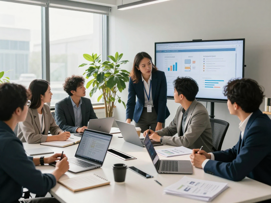 Branchenlösungen – Übersicht bei MUNAS Consulting in einem modernen Beratungsumfeld mit einem Team von Fachleuten, das Strategien für digitale Barrierefreiheit und Datenschutz erarbeitet.