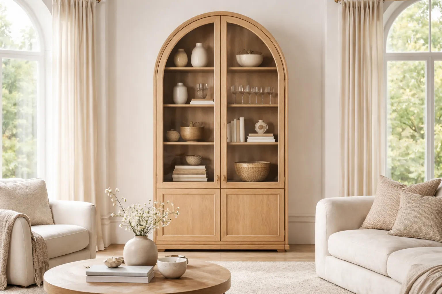 arched cabinet