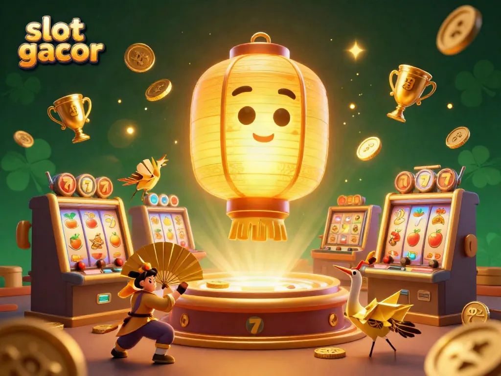 Engage with the vibrant slot gacor scene featuring dynamic characters and energetic casino elements.