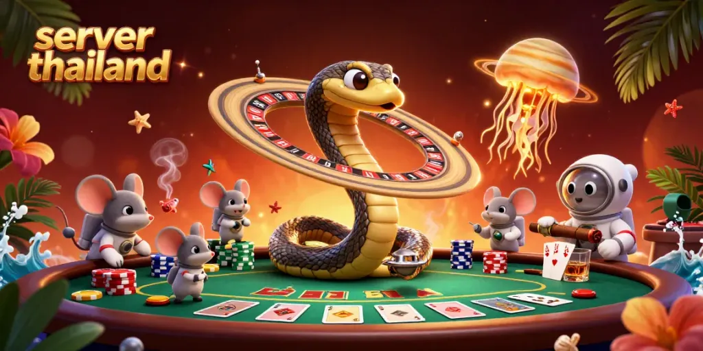 Engage in thrilling bets as astronauts play on a cosmic roulette with server thailand theme