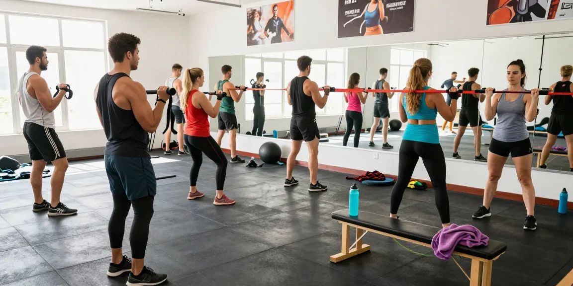 Erfolgreiche Trainingseinheit im Anabolika Shop Deutschland mit Bodybuildern, die Gewichte heben und motiviert sind.