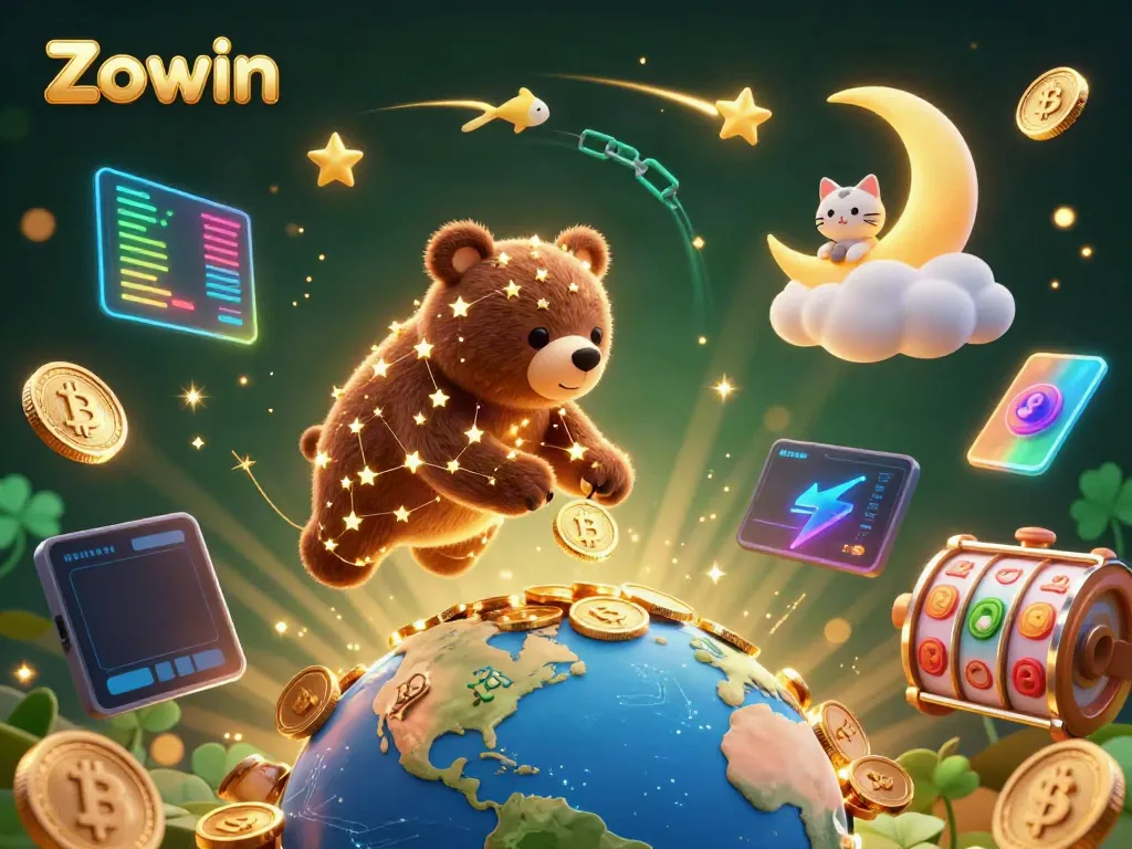 Zowin offers players an exciting chance to win with colorful coins, slot reels, and vibrant casino vibes.