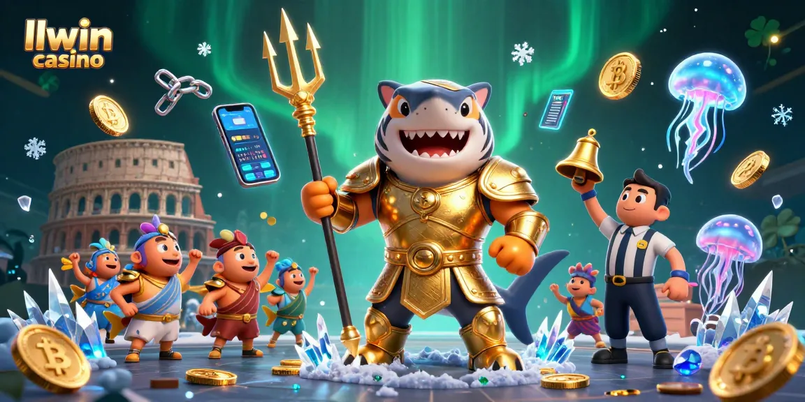 Experience llwin casino excitement with a vibrant underwater gaming showdown featuring mystical sea creatures.
