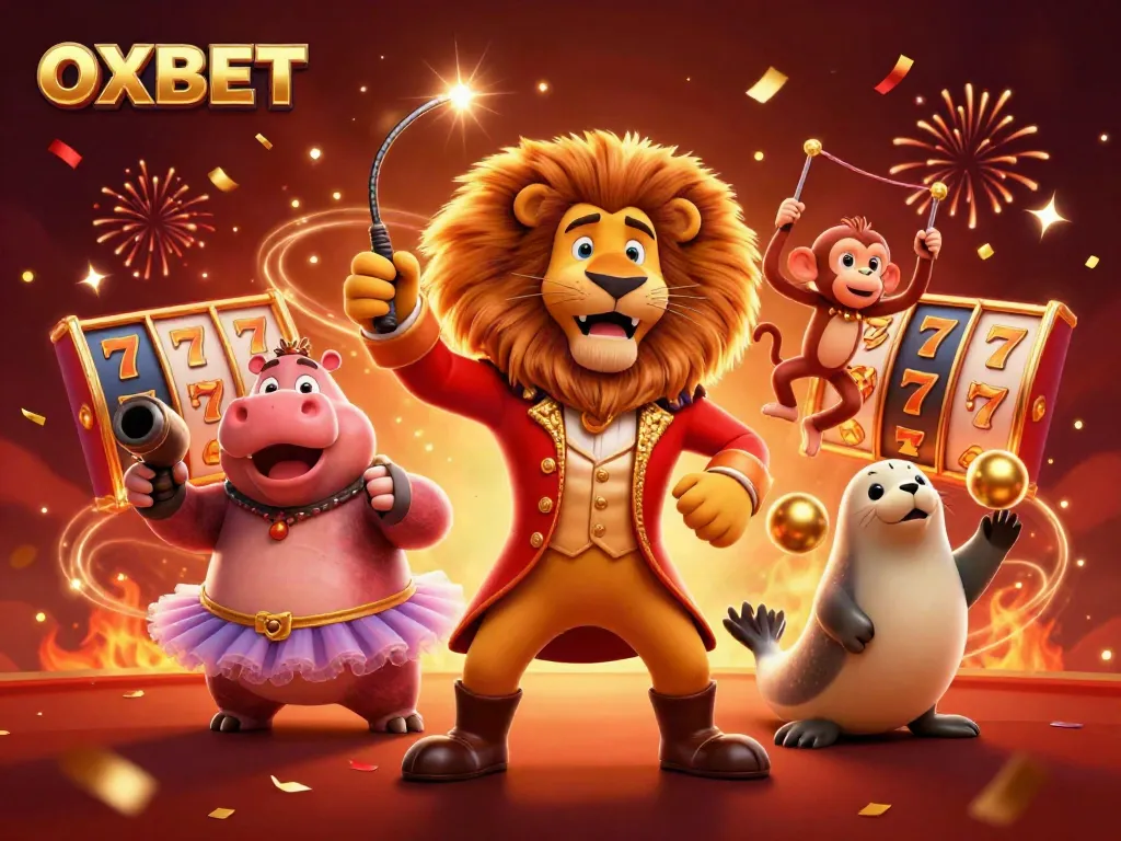 Engaging OXBET illustration showcasing dynamic characters within a vibrant casino setting
