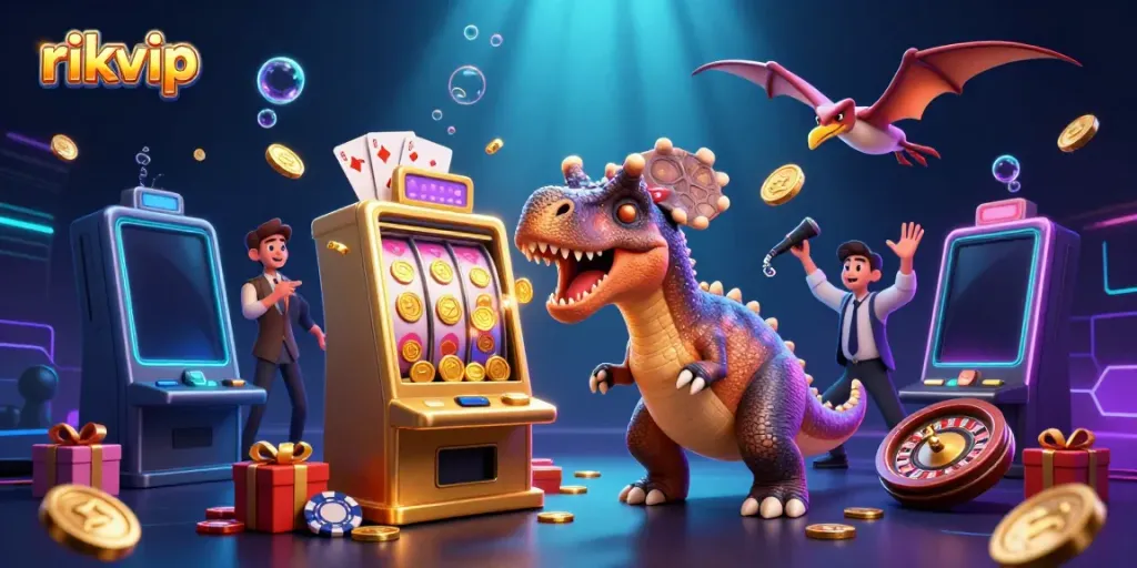 Experience the thrill of winning jackpots at rikvip with dynamic characters and exciting casino elements.