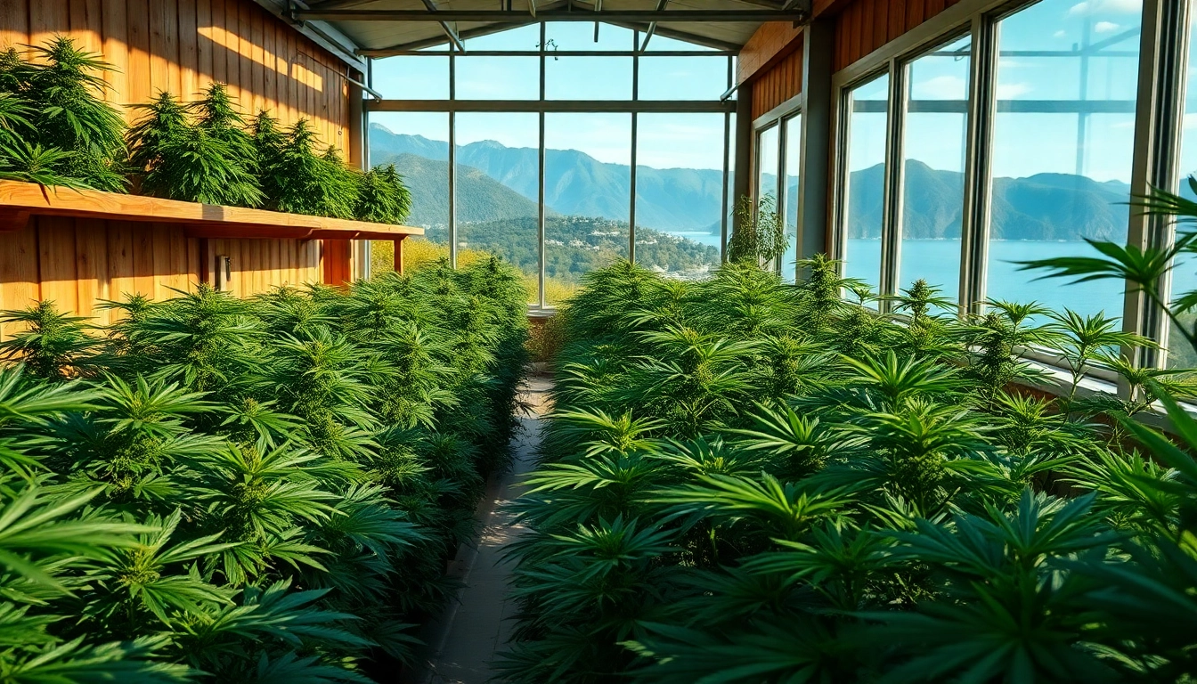 Visitez Club Cannabis Costa Brava avec des plantes luxuriantes et un cadre naturel serein.