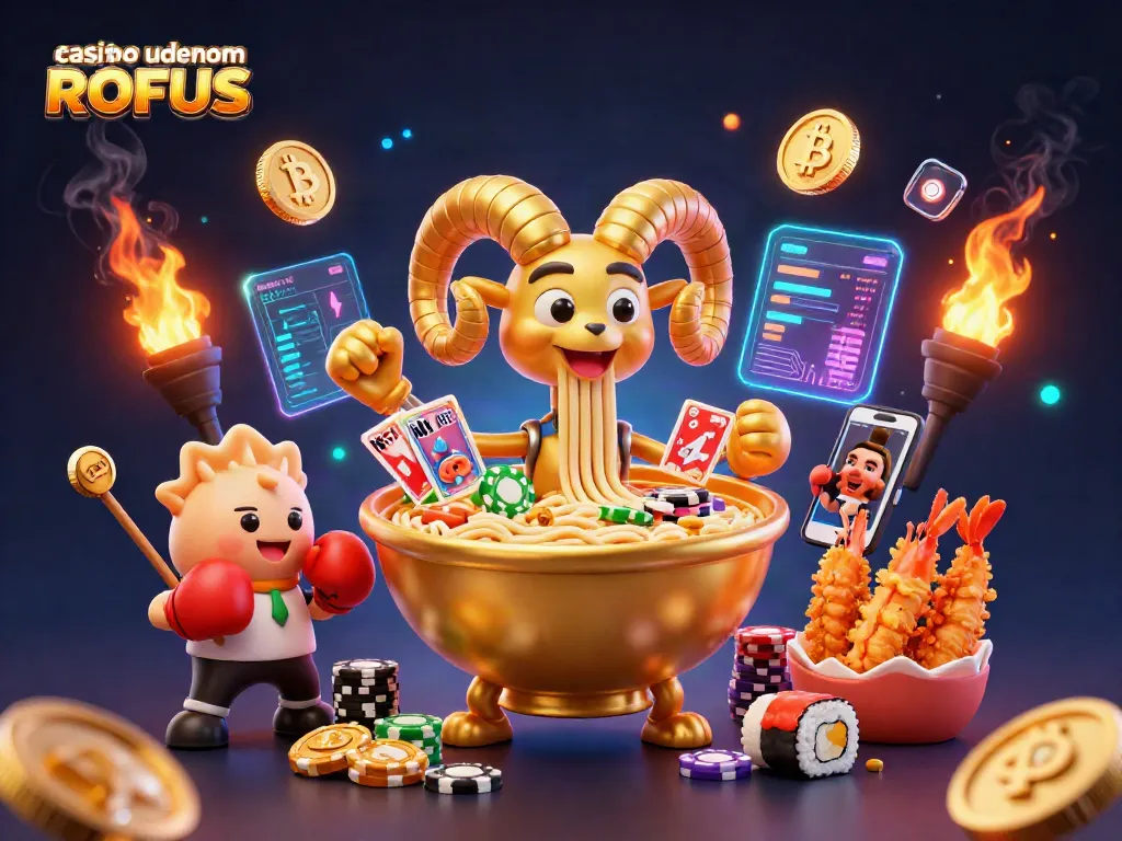Experience the thrill of casino uden om ROFUS with unique characters and dynamic elements in a vivid scene.