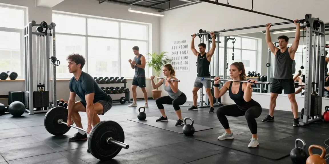 Steroidshop: Bodybuilder trainiert intensiv im Fitnessstudio mit verschiedenen Geräten für Muskelaufbau.