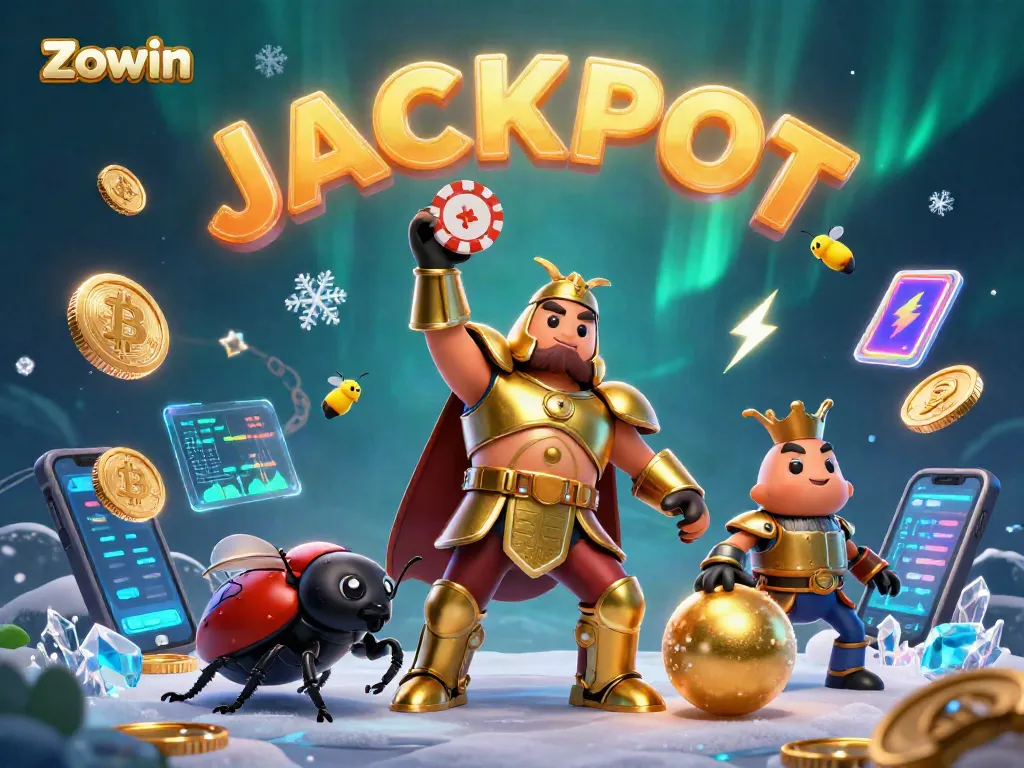 Zowin players enjoy jackpot excitement with colorful 3D characters and vibrant casino elements