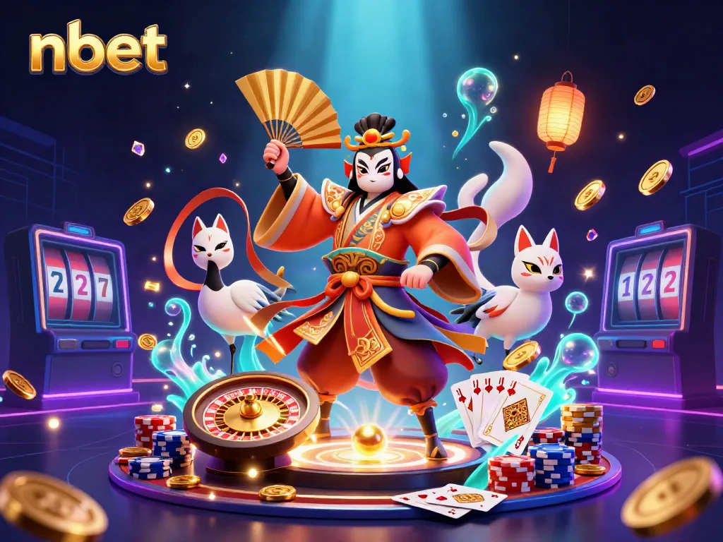 Engage in nbet's thrilling casino experience with vibrant 3D characters and dynamic gaming elements.