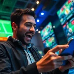 Experience the excitement of sports betting Mexico with an engaged bettor placing bets on a tablet.