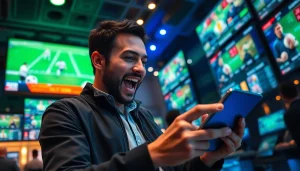 Experience the excitement of sports betting Mexico with an engaged bettor placing bets on a tablet.