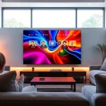 Watch exciting content on iron tv in a modern living room setup with smart technology.