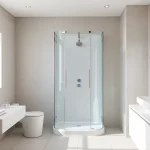 Aménagement de salle de bain moderne avec des produits sirhona fr en vedette.