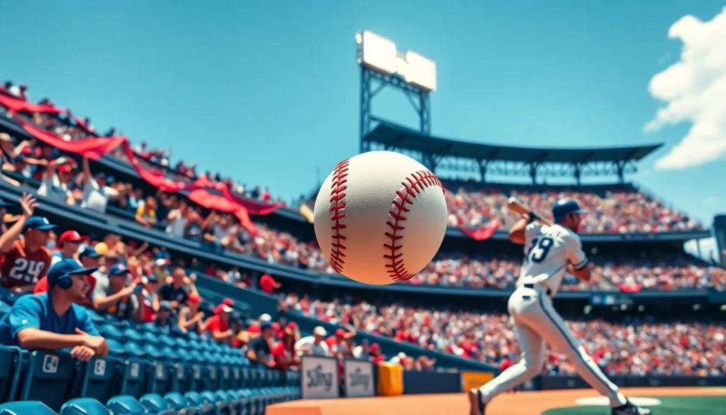 mlb중계 현장에서 열광하는 팬들이 있는 경기를 생생하게 포착한 장면