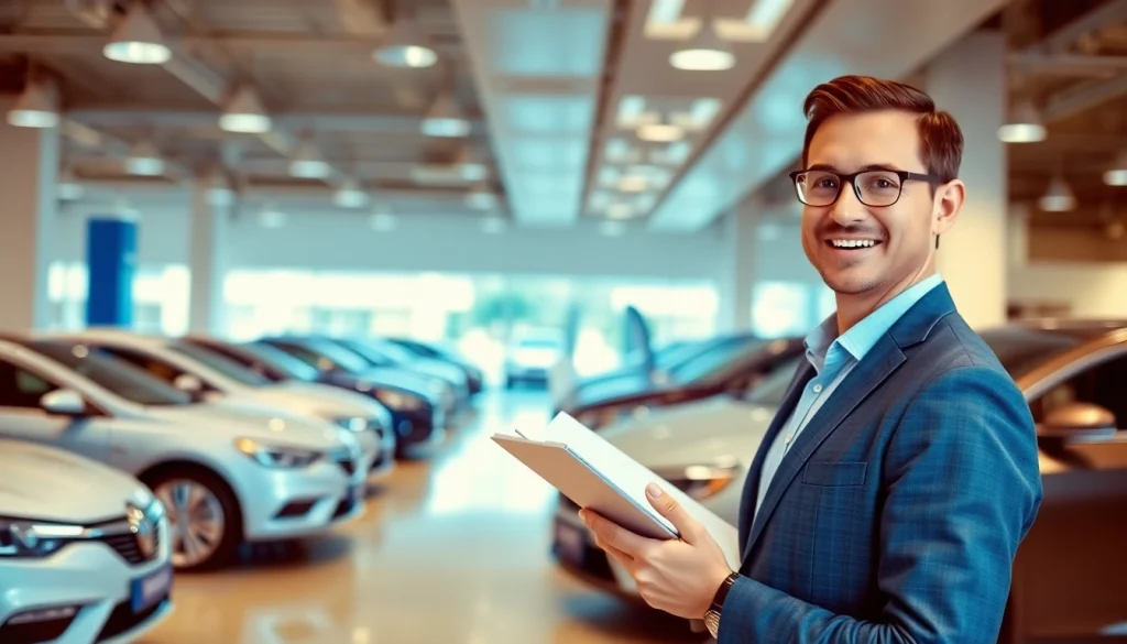 Buy a car with confidence in a vibrant dealership showcasing a variety of vehicles.