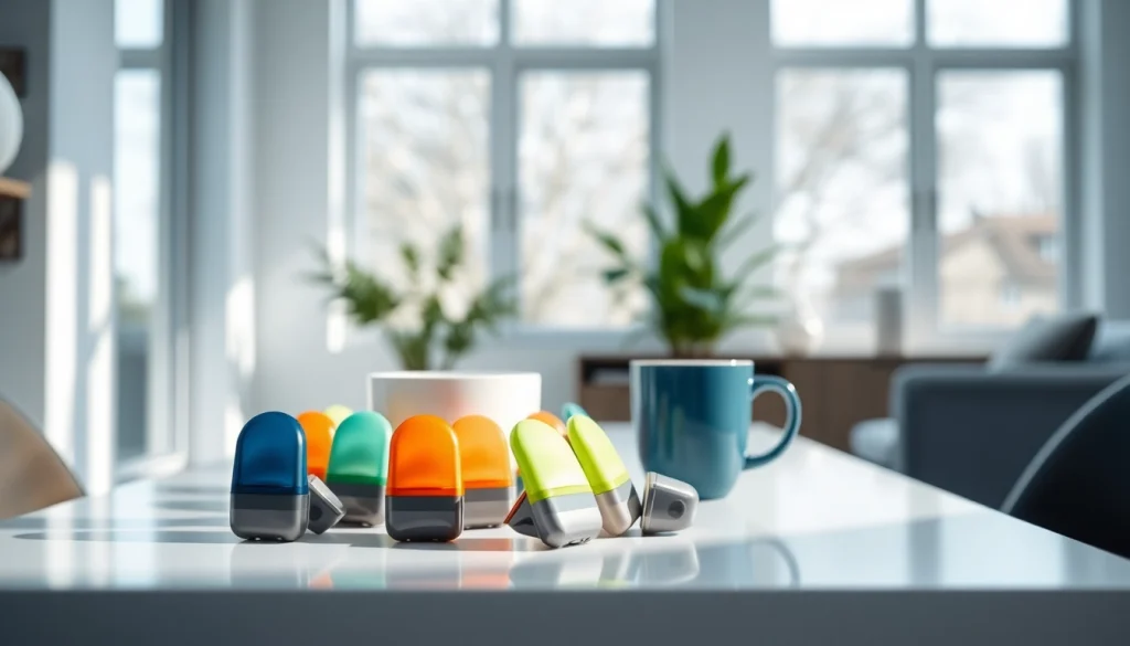 Erkunden Sie die Vielfalt der hqd pods in einem modernen, eleganten Setting.