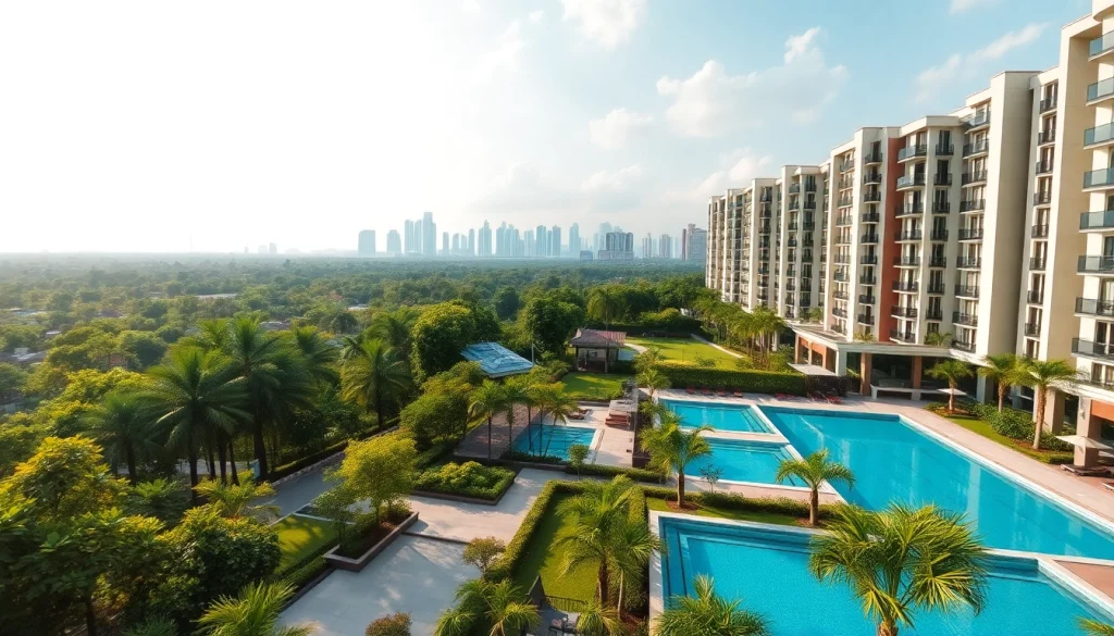 Showcase of tampines ec luxury executive condominium development with modern architecture and gardens.