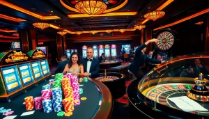 Experience the thrill of gambling at uu88 com with vibrant casino tables and slot machines.