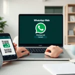 在现代工作空间中，使用笔记本电脑上的 WhatsApp Web 的活跃用户。