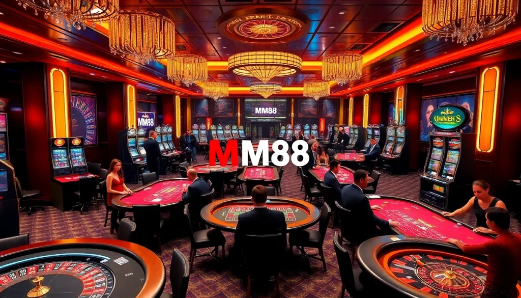 MM88 players celebrating a win at a vibrant casino table with excitement and luxury.