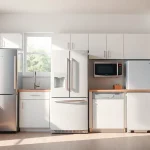 Transform any kitchen with affordable appliances, showcasing modern design and functionality in a cozy setting.