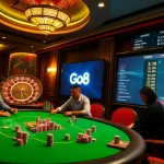 Experience the thrill of online betting at Go8 with a vibrant casino scene featuring poker, roulette, and luxury.