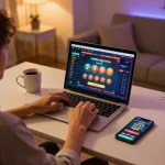 Capture the excitement of casino online gratis senza registrazione as the player engages in online gaming from the comfort of home.