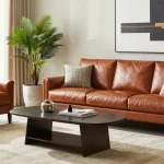 Baxter Sofa Preis - Elegantes Baxter Sofa in stilvollem Wohnzimmer mit natürlichem Licht und Pflanzen.