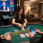 Engaging in a live blackjack game with 789win, showcasing a dynamic online gameplay experience