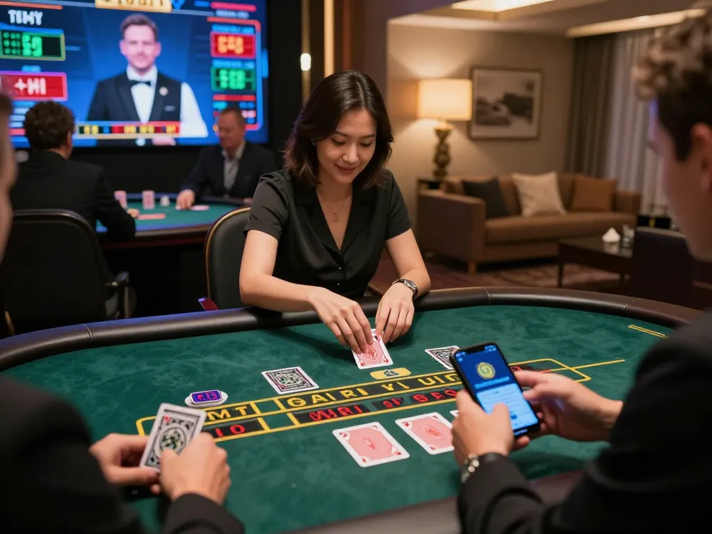 Engaging in a live blackjack game with 789win, showcasing a dynamic online gameplay experience