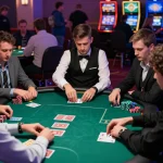 LC88 professionals competing in an intense poker game with strategic card plays and focused atmosphere